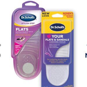 DR. SCHOLL'S FLATS & SANDALS 3/4 Length Discreet Cushioning Insoles NWT